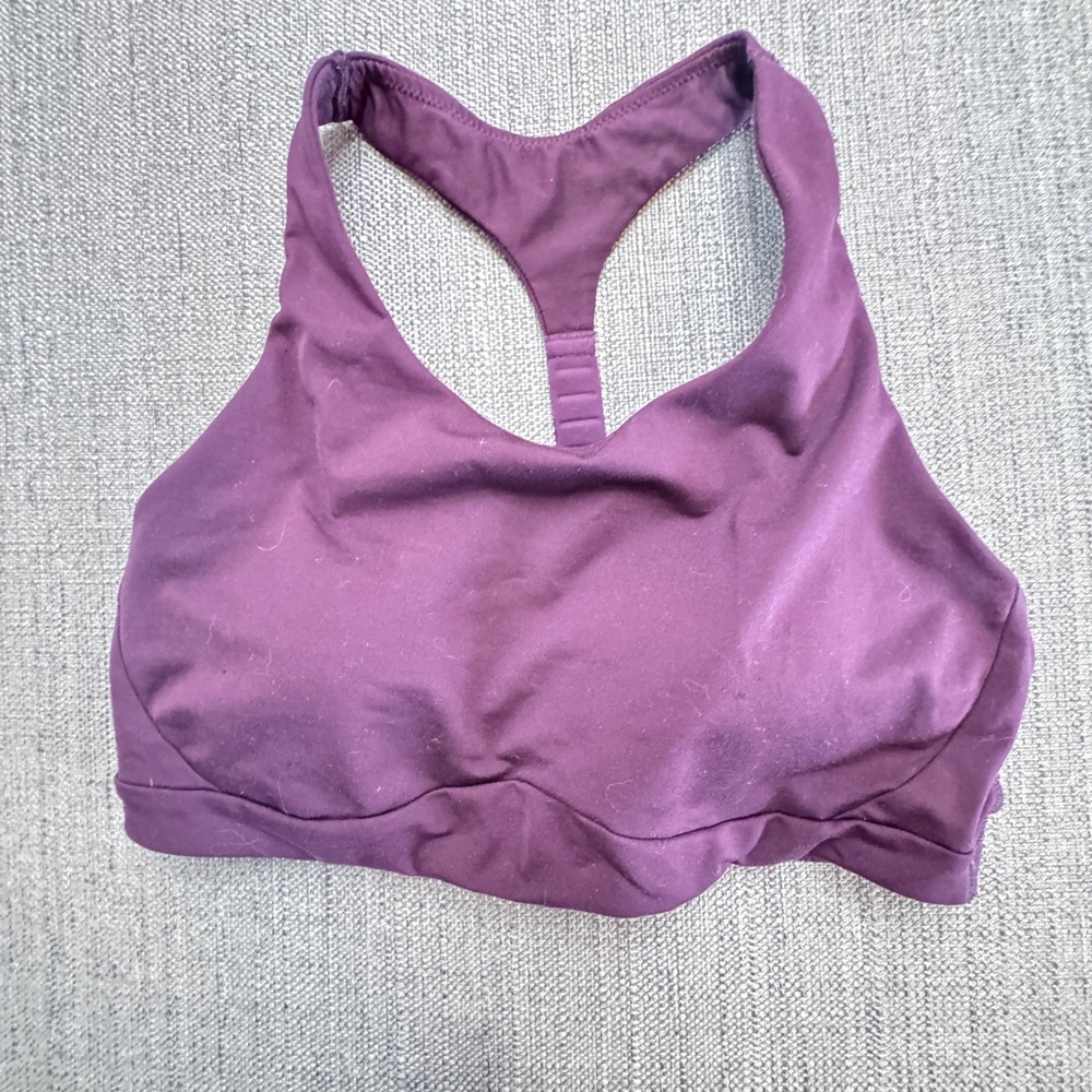 Athleta Womens Racerback Sports Bra Purple Size S 321023-07
